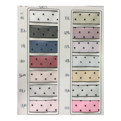 10mm-60mm Dot Velvet Wired Ribbon Вышивка двусторонняя бархатная лента