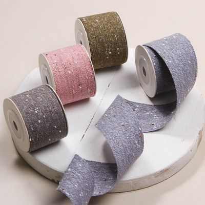 Двухлинейная хлопчатобумажная ленточная ленточная лента 6mm-40mm Custom Ribbon Rolls OEM