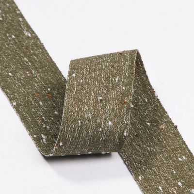 Двухлинейная хлопчатобумажная ленточная ленточная лента 6mm-40mm Custom Ribbon Rolls OEM