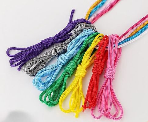 Розовая DIY 3 мм полипропиленовая веревка фиолетовая двойная плетеныя полипропиленовая веревка