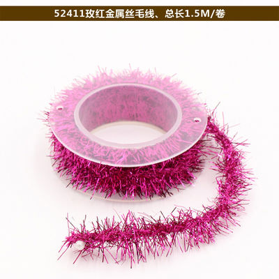 Светлая проводная бумажная веревка 100м Бумажная веревка Розовое серебро