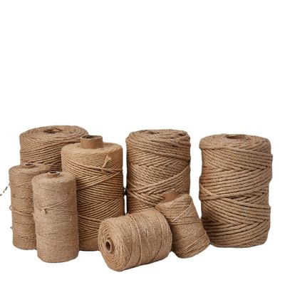 1mm-20mm Цветная джутовая пряжа ISO9001 Экологически чистый 6mm джутовая веревка