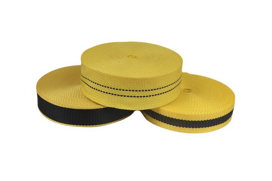 Ультрафиолетоустойчивый UHMWPE ремень черный жёлтый для парашюта