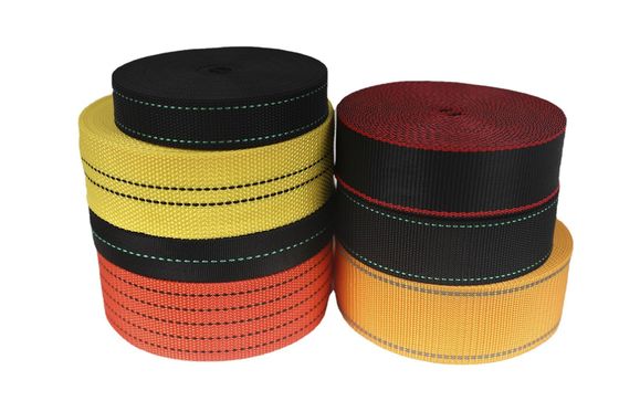 Ультрафиолетоустойчивый UHMWPE ремень черный жёлтый для парашюта