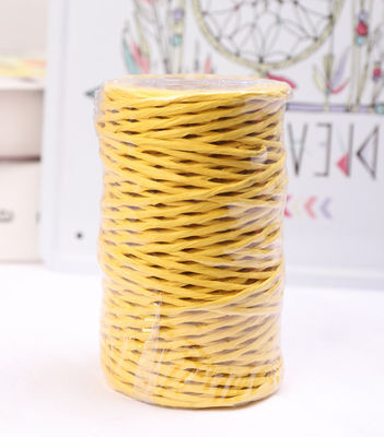 Железная проволока 2 мм бумажная веревка эко DIY Скрученная бумажная веревка биоразлагаемая