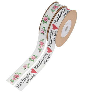 15мм*10м Цветочная ленточка OEM ODM Custom Printed Ribbon Roll