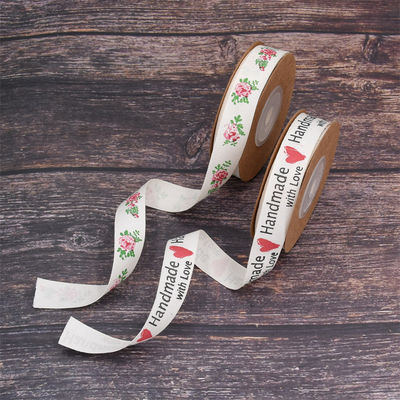 15мм*10м Цветочная ленточка OEM ODM Custom Printed Ribbon Roll