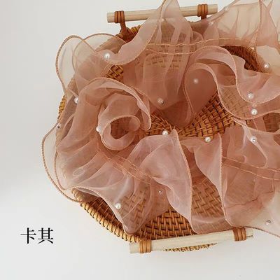 12cm*2m Сморченная ленточка из кружевой кружевки для цветочной упаковки и подарочной упаковки